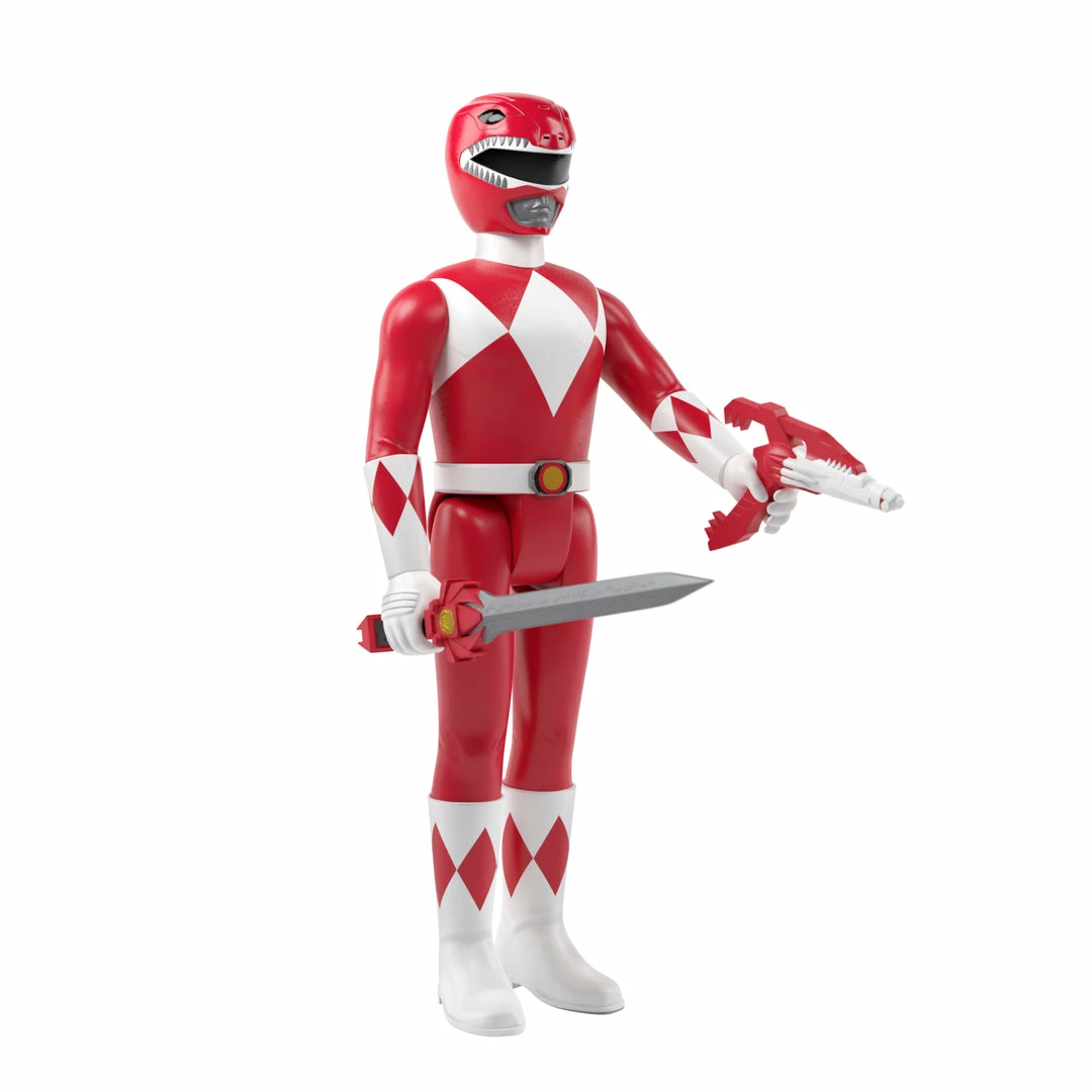 Super7 Mighty Morphin Power Rangers Reaction Figure Wave 1 - Red Ranger 6 Super7 Mighty Morphin Power Rangers Reaction Figure Wave 1 - Red Ranger