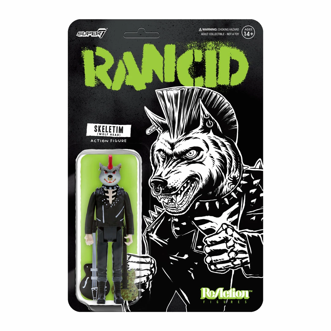 Super7 Rancid ReAction Figure Wave 3 -Skeletim (Wolf Head) 3 Super7 Rancid ReAction Figure Wave 3 -Skeletim (Wolf Head)