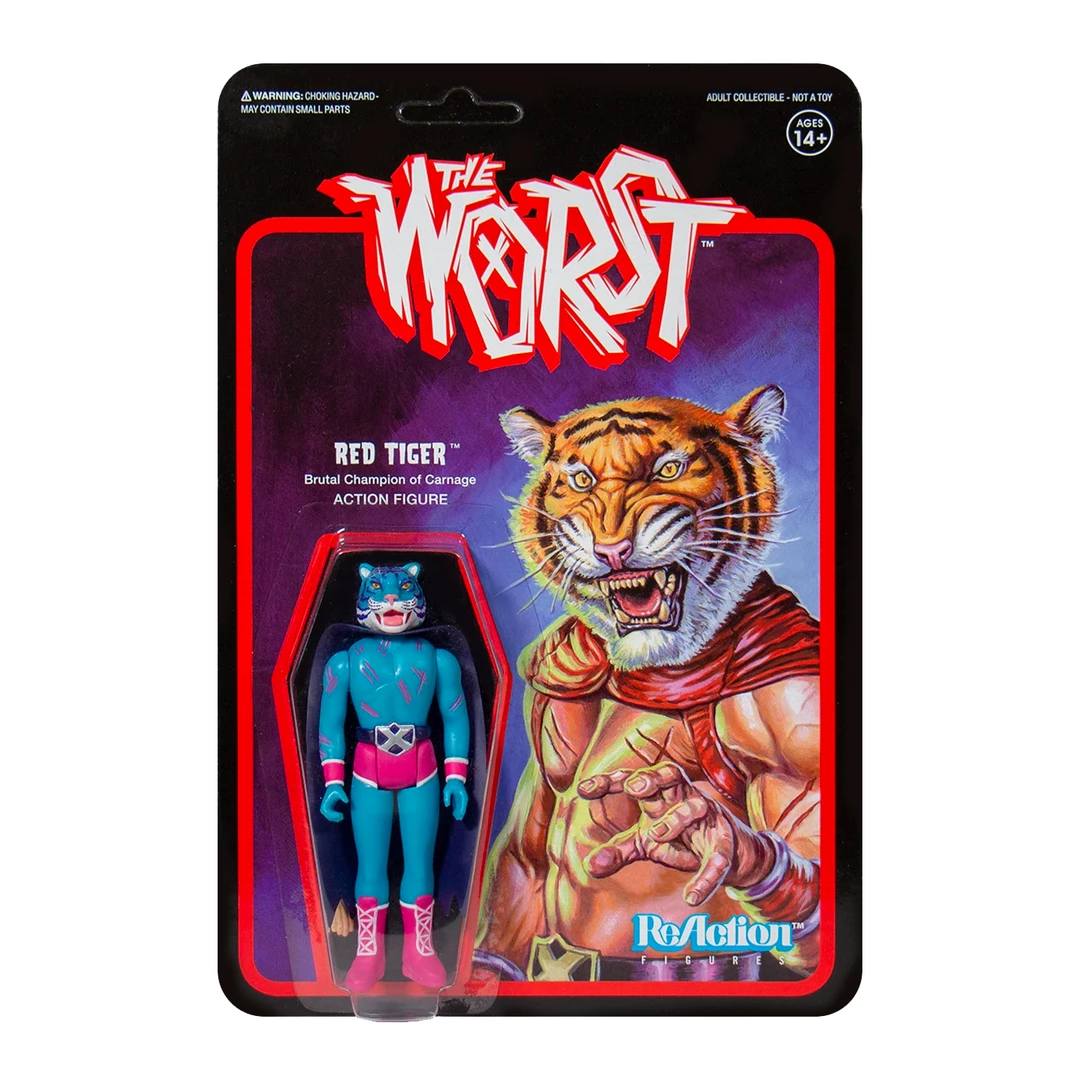 Super7 The Worst ReAction Figure - Red Tiger (Color 3) 3 Super7 The Worst ReAction Figure - Red Tiger (Color 3)