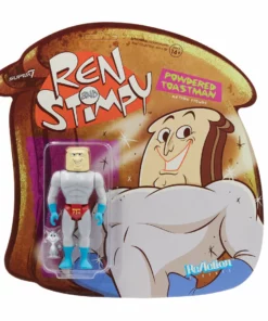 Super7 Ren & Stimpy ReAction Figure Wave 1 - Powdered Toast Man Movies & TV