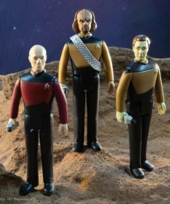 Super7 Star Trek: The Next Generation Wave 1 6 Figure Set Movies & TV