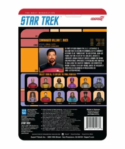 Super7 Star Trek: The Next Generation ReAction Figure Wave 2 - Commander Riker 7 Super7 Star Trek: The Next Generation ReAction Figure Wave 2 - Commander Riker