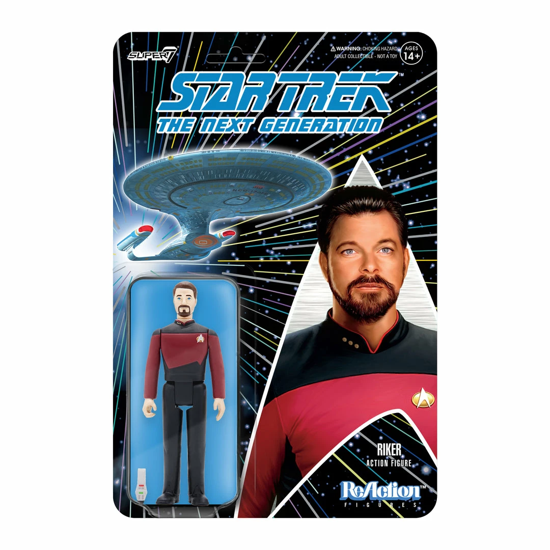 Super7 Star Trek: The Next Generation ReAction Figure Wave 2 - Commander Riker 3 Super7 Star Trek: The Next Generation ReAction Figure Wave 2 - Commander Riker