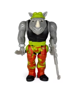 Super7 Teenage Mutant Ninja Turtles ReAction Figure - Rocksteady Movies & TV