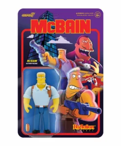 Super7 Movies & TV The Simpsons ReAction Wave 1 McBain - McBain
