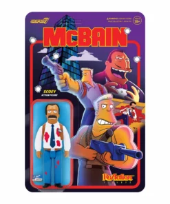 Super7 The Simpsons ReAction Wave 1 McBain - Scoey Movies & TV