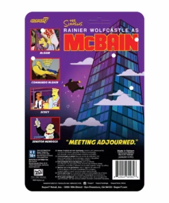 Super7 The Simpsons ReAction Wave 1 McBain - Scoey Movies & TV