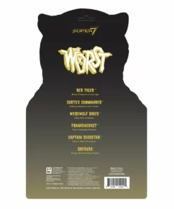 Super7 The Worst ReAction Figure - Red Tiger (Monster Glow)