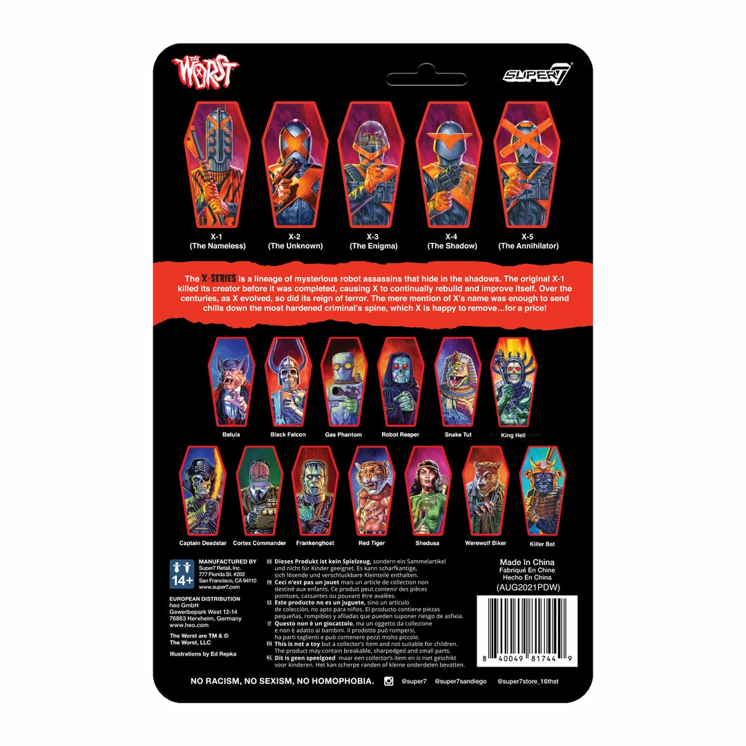 Super7 The Worst ReAction Figures Wave 3 - X-1 (The Nameless) 5 Super7 The Worst ReAction Figures Wave 3 - X-1 (The Nameless)