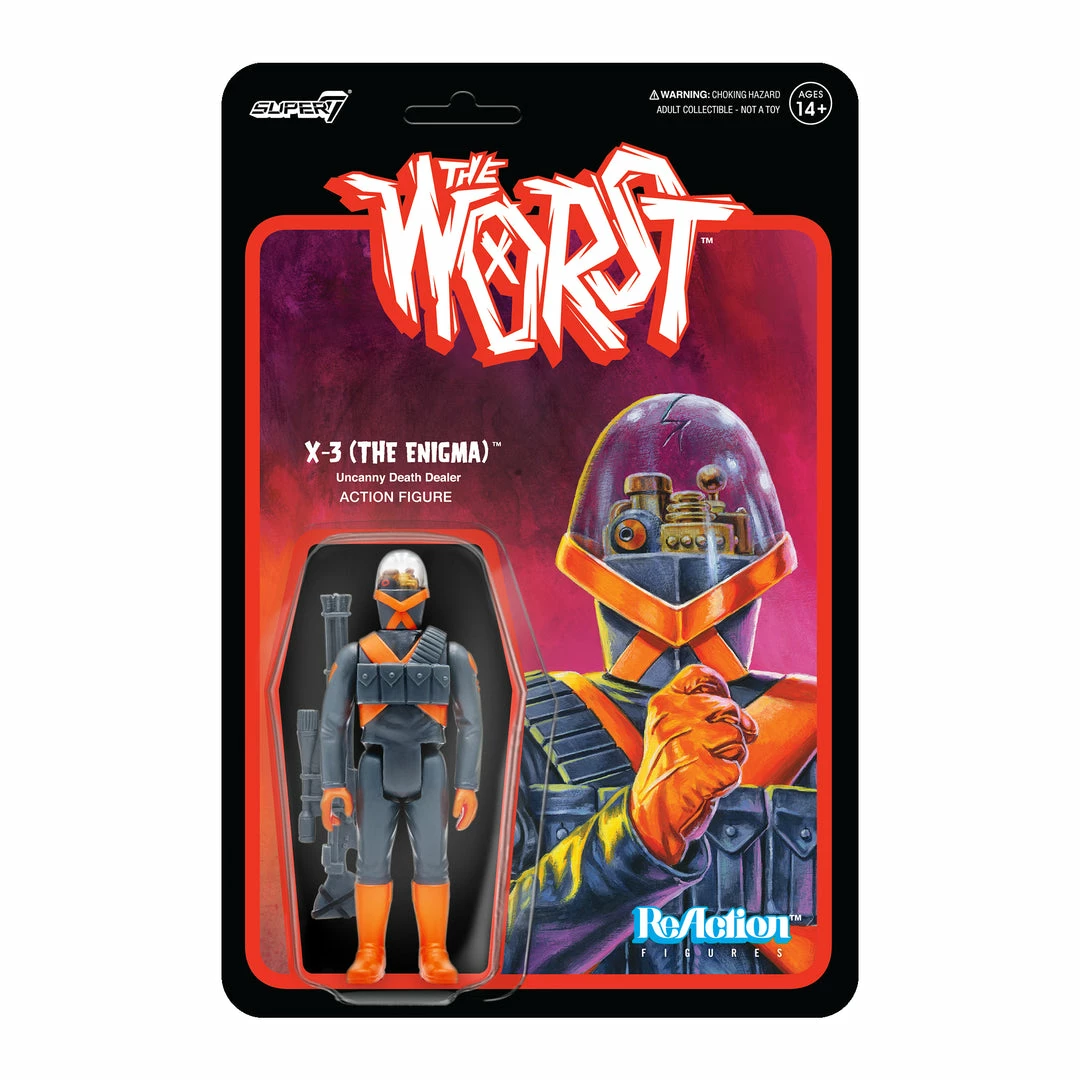 Super7 The Worst ReAction Figures Wave 3 - X-Series (Full Set) 7 Super7 The Worst ReAction Figures Wave 3 - X-Series (Full Set)