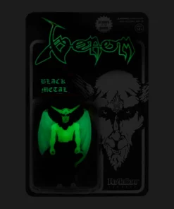 Super7 Venom ReAction Figure - Black Metal (Glow In The Dark) Music