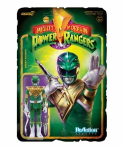 Super7 Mighty Morphin' Power Rangers Reaction Figure - Green Ranger (Battle Damaged)