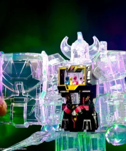 Super7 Movies & TV Mighty Morphin Power Rangers Super Cyborg - Megazord (Clear)