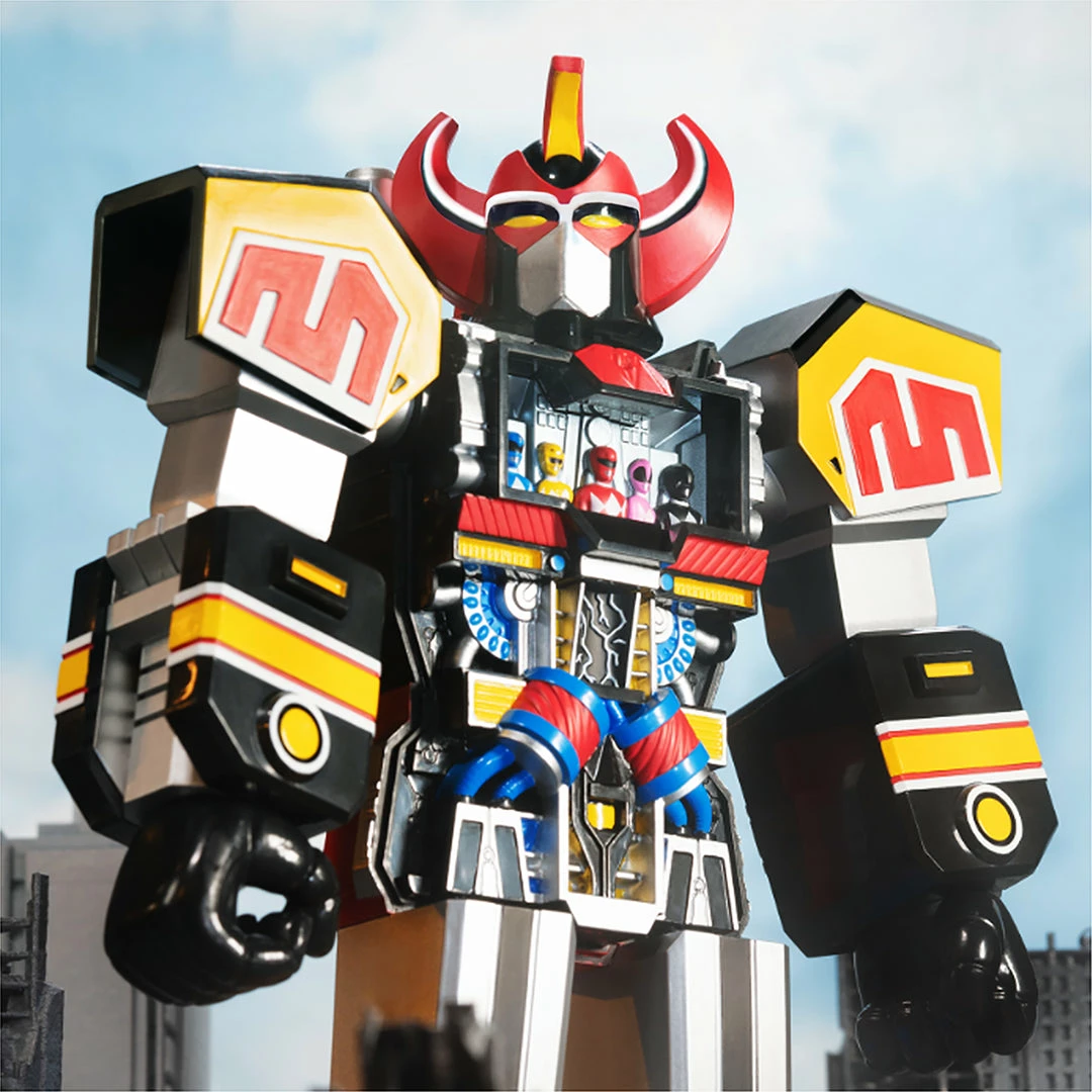 Super7 Mighty Morphin Power Rangers Super Cyborg - Megazord (Original) Movies & TV