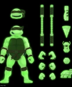 Super7 Teenage Mutant Ninja Turtles ULTIMATES! - Michelangelo [Mutagen Ooze Glow] (Pre-Order Exclusive)