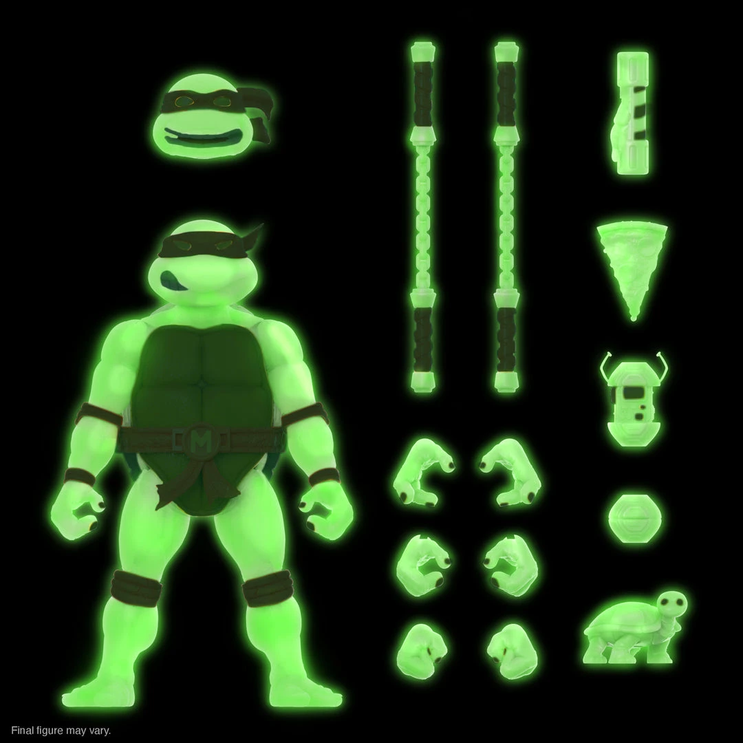 Super7 Teenage Mutant Ninja Turtles ULTIMATES! - Michelangelo [Mutagen Ooze Glow] (Pre-Order Exclusive)
